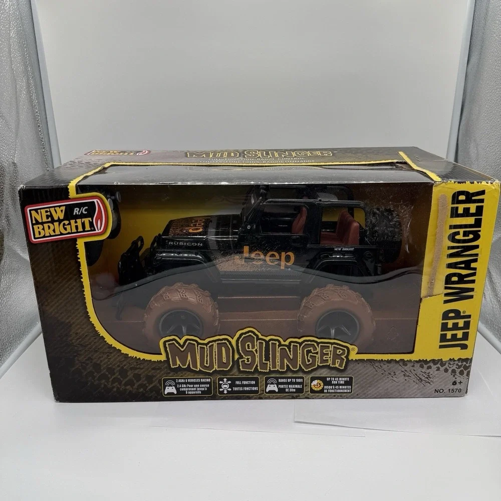 Jeep Wrangler‎ Mud Slinger R/C Car New Bright Radio Control NIB